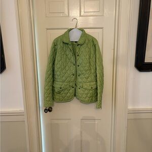 Barbour Spring Green Quilted Jacket M